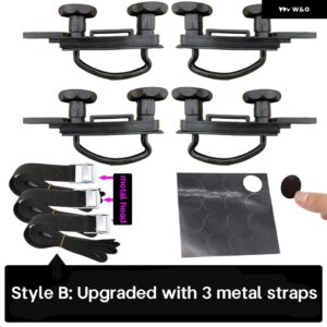 4個 亜鉛メッキ金属ルーフボックス Uボルトクランプ キャリアラックボルトバン取付 U ブラケット XLX - b