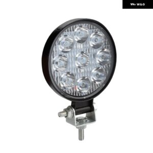 10個 48ワット LED ワークライトバースポットビーム車 SUV オフロード運転 フォグランプ 12V 24V LED ライトバー 27W 42W TURCK 4X4 ボート - 27W Round