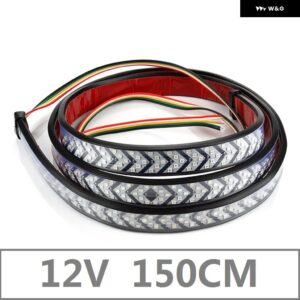 12V 24V LED テールゲート ライト LED トラック テールゲート ライトバーレッドランニングウインカー ブレーキリバースバックアップ テールライト - 12V 150cm