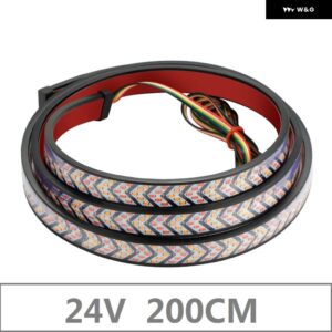 12V 24V LED テールゲート ライト LED トラック テールゲート ライトバーレッドランニングウインカー ブレーキリバースバックアップ テールライト - 24V 200cm