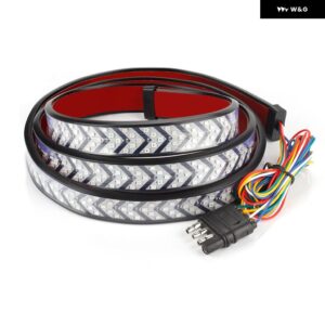 60インチ LED テールライト ストリップ ピックアップトレーラー SUV LED テールゲート ライトバー運転ブレーキ流れる ウィンカーライト