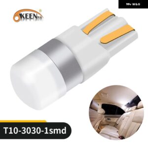 車 T10 LED CANBUS 6000K ホワイト T10 W5W LED 電球 DRL ターン パーキング 幅 インテリア ドームライト読書ランプ 12V スタイリング - Blue