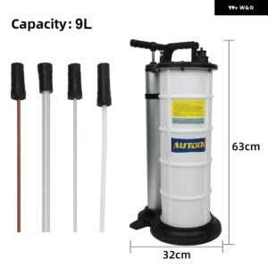 7L/9L マニュアル ブレーキブリーダーポンピングフルードポンプキット ブレーキオイルチェンジャーパージタンクチューブメンテトラック - 9L
