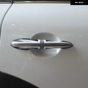 2個 ドアハンドルカバー ステッカー ミニクーパー R56 R57 R59 R60 R61 F54 F55 F56 F60 - gray