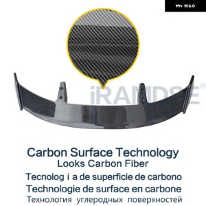 カーボン表面 スポイラー VW シロッコ 2009-2017 年通常のスタンダードタイプ TE ABS リア トランク ルーフ - Carbon Surface