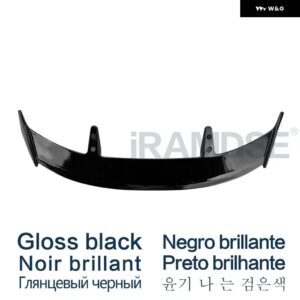スポイラー シート イビサレオンカーボンペイント 2009-2021 年リア フロントガラス ウイング トランク ABS - Gloss Black