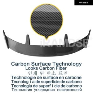 スポイラー シート イビサレオンカーボンペイント 2009-2021 年リア フロントガラス ウイング トランク ABS - Carbon Surface