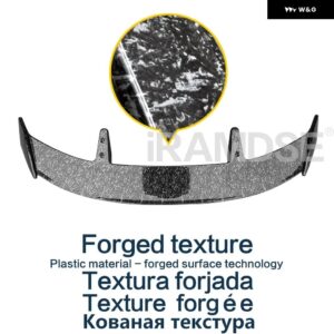 スポイラー VW ゴルフ MK8 テクスチャー 2020-2023 タイプ TE リア トランク ウィング - Forged texture