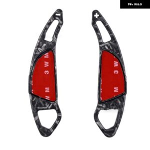ステアリングホイール パドル DSG 延長シフター シフト ステッカー MG HS EHS AS23 2018-22 インテリア - 2 PCS Forged pattern