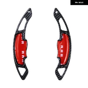 アキュラ TLX UB1 2015-20 カーボン ステアリングホイール パドルシフター 延長カバー ギアシフト トリム - 2 PCS2
