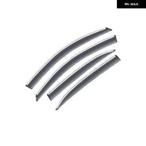 サイドウィンドウ バイザー WEY TANK 300 2024 2021-23 フロントガラス ディフレクター雨 ガードサンバイザー風 - 4x transparent