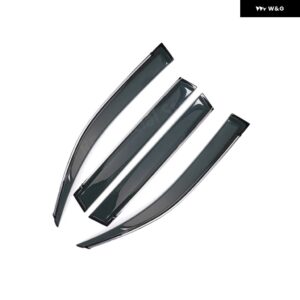 サイドウィンドウ バイザー WEY TANK 300 2024 2021-23 フロントガラス ディフレクター雨 ガードサンバイザー風 - 4x black