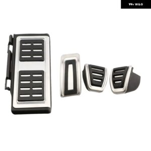 ペダル シュコダ ファビア MK4 2021 2022 ステンレス ガスブレーキレストフットノンスリップ穴あけペダル カーパーツ AT MT - 4 PCS