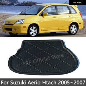 スズキ トランク マット リアナ 2007 エリオバレーノ セダン HTACH 2005 2006 カー フロアトレイ 防水 ライナーカーゴブーツ - hatch