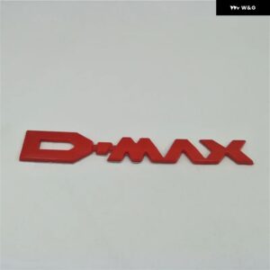 DMAX ロゴエンブレム リア トランク テール蓋バッジ ステッカー D-MAX ピックアップ 2011-2019 - red