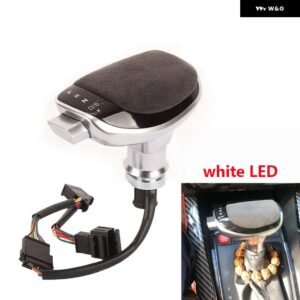 VW パサート B7 /B8 ゴルフ 6 /7 MQB ティグアン シュコダ オクタビア イエティ スーパーブ DSG 自動 ギアシフト ノブ レバー シフター ヘッド LED ライト - wool white LED