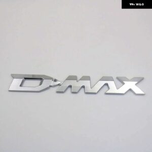 DMAX D-MAX D MAX D.MAX DDI エンブレム プラスチック リア トランク ナンバー文字ロゴバッジ デカール ステッカー - Chrome Silver Dmax