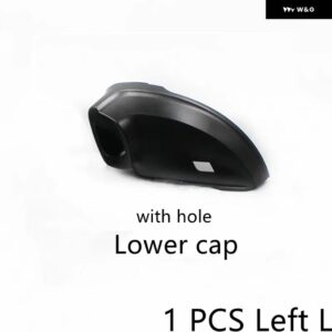 バックミラー カバー ガラスレンズ死角ハザード インジケータ ランプウイングフレームアンダーキャップ VW ティグアン 2016 2017-2023 - Lower cap withhole L