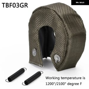 フルチタン ターボ ヒートシールド T3 ターボ ブランケット: T2 T25 T28 GT28 GT30 GT35 ほとんど T3 ターボ JR1303-2T/TBF03 - TBF03GR