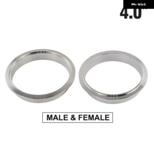 2.0インチ 2.25インチ 2.5インチ 2.75インチ 3.0インチ 3.25インチ 3.5インチ 3.75インチ 4インチ ステンレス 304 Vバンドフランジ メスオスノーマル - 4.0 femle and male