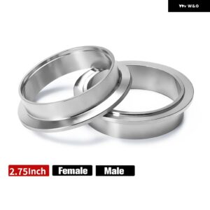 2.0インチ 2.25インチ 2.5インチ 2.75インチ 3.0インチ 3.25インチ 3.5インチ 3.75インチ 4インチ ステンレス 304 Vバンドフランジ メスオスノーマル - 2.75 femle and male