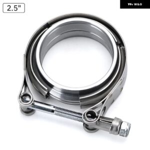 V バンド排気クランプ 2.5インチ 3インチ 63MM 76MM 排気オスとメスフランジ VBAND クランプ V バンドマフラー クランプ - 2.5
