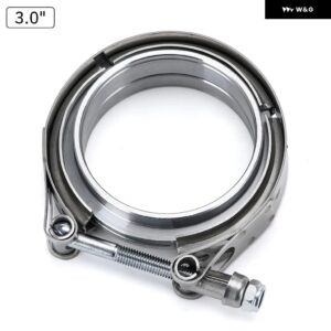V バンド排気クランプ 2.5インチ 3インチ 63MM 76MM 排気オスとメスフランジ VBAND クランプ V バンドマフラー クランプ - 3