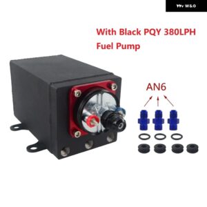 シングル燃料ポンプ サージタンク オイルキャッチ缶 044 燃料ポンプ 380 LPH ブラック PQY 燃料ポンプ さまざまな付き - AN6 Black fuel pump