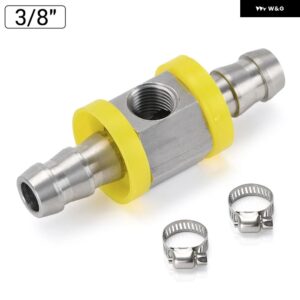 3/8 1/2インチ 燃料ライン燃料圧力 T フィッティングアダプタ燃料圧力ゲージ センサー カー T フィッティングアダプタコネクタ - JT018-38