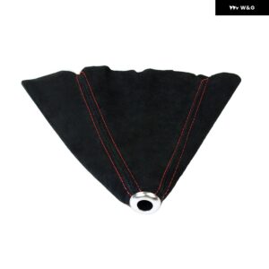 スエード レザー レッド/ブルーステッチ シフトノブ シフター ブーツカバー MT/AT JR-SBC11 - Red Stitch
