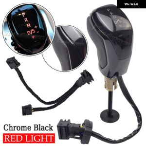 DSG LED シフト電子シフトハンドル VW ゴルフ MK6 MK7 パサート B7 B8 ティグアン MK2 電子シフトハンドル - Chrome-Black-RED
