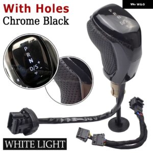 DSG LED シフト電子シフトハンドル VW ゴルフ MK6 MK7 パサート B7 B8 ティグアン MK2 電子シフトハンドル - Black-Hole-WHITE