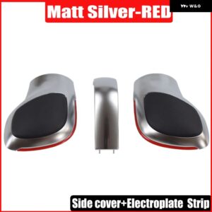 ギアシフト ノブレバーシフター ハンドルスティック VW ゴルフ 6 7 R GTI パサート B7 B8 CC R20 ジェッタ MK6 GLI /マットカースタイリング - Matte Silver-Red 2
