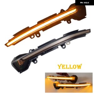 セアト レオン III MK3 5F ST FR クプラ イビサ MK5 V KJ1 アロナ KJ7 ダイナミック LED ウインカー ライト サイド ウイング ミラー インジケータ ー - Yellow