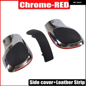 ギアシフト ノブレバーシフター ヘッド自動カースタイリング VW ゴルフ 6 7 R GTI パサート B7 B8 CC R20 ジェッタ MK6 GLI /マット - RED-CH-L