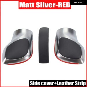 ギアシフト ノブレバーシフター ヘッド自動カースタイリング VW ゴルフ 6 7 R GTI パサート B7 B8 CC R20 ジェッタ MK6 GLI /マット - RED-MS-L