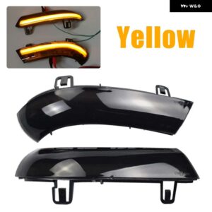 VW ゴルフ 5 GTI ジェッタ MK5 パサート B5.5 B6 シャラン LED ダイナミック ウインカー ライト フラッシャー 流水ウインカー フラッシュライト - Yellow