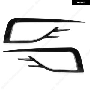 ゴルフ 7 MK7 フェイスリフト 2013-20 フロントバンパー フォグライト グリル フォグランプ アイブロウ カバー トリム ABS - MK7.5 Base