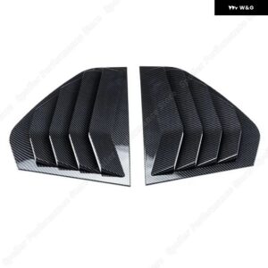 VW ゴルフ 8 MK8 サイドウィンドウ スポイラー スプリッター カバー トリム ルーバー TSI TDI GTI GTE GTD R R-LINE 車窓サンシェード 2020-2022 - Carbon Look
