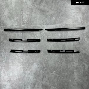 VW ティグアン MK2 2017-21 ABS 車フロントバンパー メッシュセンターグリルグリルモールド ストリップ - Grille Strips