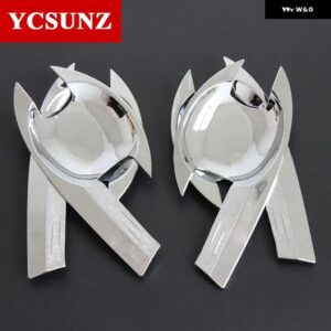 ABS ドア ハンドルボウル インサートカバー いすゞ DMAX D-MAX 2012-19 ピックアップトラック - Chrome