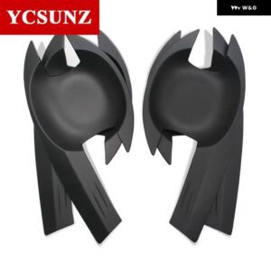 ABS ドア ハンドルボウル インサートカバー いすゞ DMAX D-MAX 2012-19 ピックアップトラック - black