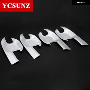 ABS ブラックドア ハンドルボウル カバー いすゞ MUX MU-X 2021 2022 車 外装 YCSUNZ - Chrome