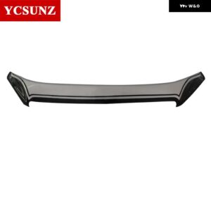 ABS ボンネット スクープフードガード いすゞ DMAX D-MAX 2016-19 スタイリング YCSUNZ - Black silver