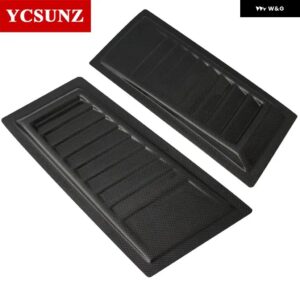 ABS 黒な ボンネット フードスクープ いすゞ D-MAX DMAX 2016-19 車 外装 部品 - Carbon Fiber