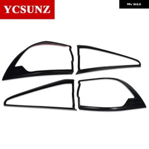ABS テールライト カバー いすゞ MUX MU-X 2021-24 SUV リアライト プフード 外装 部品カースタイリング YCSUNZ - black