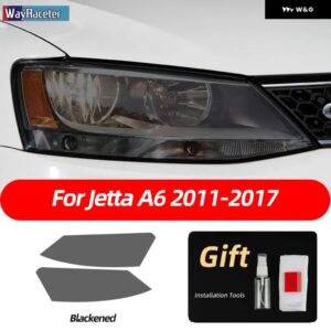 スモークブラック TPU ステッカー ヘッドライト フィルム VW ゴルフ 7 8 シロッコティグアン パサート B8 トゥアレグ CR CC アルテオンビートル - Jetta A6 11-17