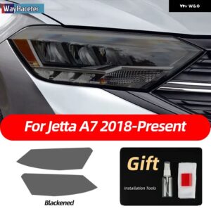 スモークブラック TPU ステッカー ヘッドライト フィルム VW ゴルフ 7 8 シロッコティグアン パサート B8 トゥアレグ CR CC アルテオンビートル - Jetta A7 18-On
