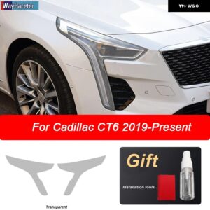 フロントライトクリア ステッカー ヘッドライト フィルムキャデラック XT4 XT5 XT6 CT4 CT5 CT6 XTS ATS エスカレード - CT6 19-On