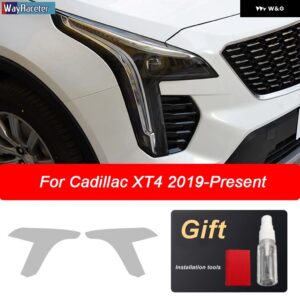 フロントライトクリア ステッカー ヘッドライト フィルムキャデラック XT4 XT5 XT6 CT4 CT5 CT6 XTS ATS エスカレード - XT4